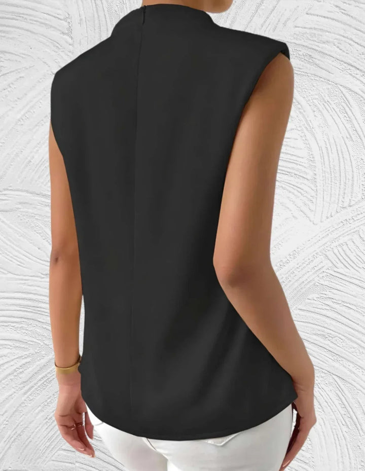 Abigail | Women's Elegant Sleeveless Blouse-Metro Lane Plaza