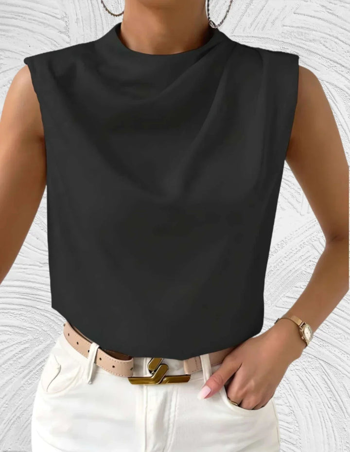 Abigail | Women's Elegant Sleeveless Blouse-Metro Lane Plaza