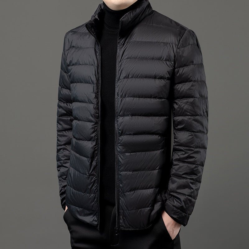 Miesten slim fit -kevyt toppatakki