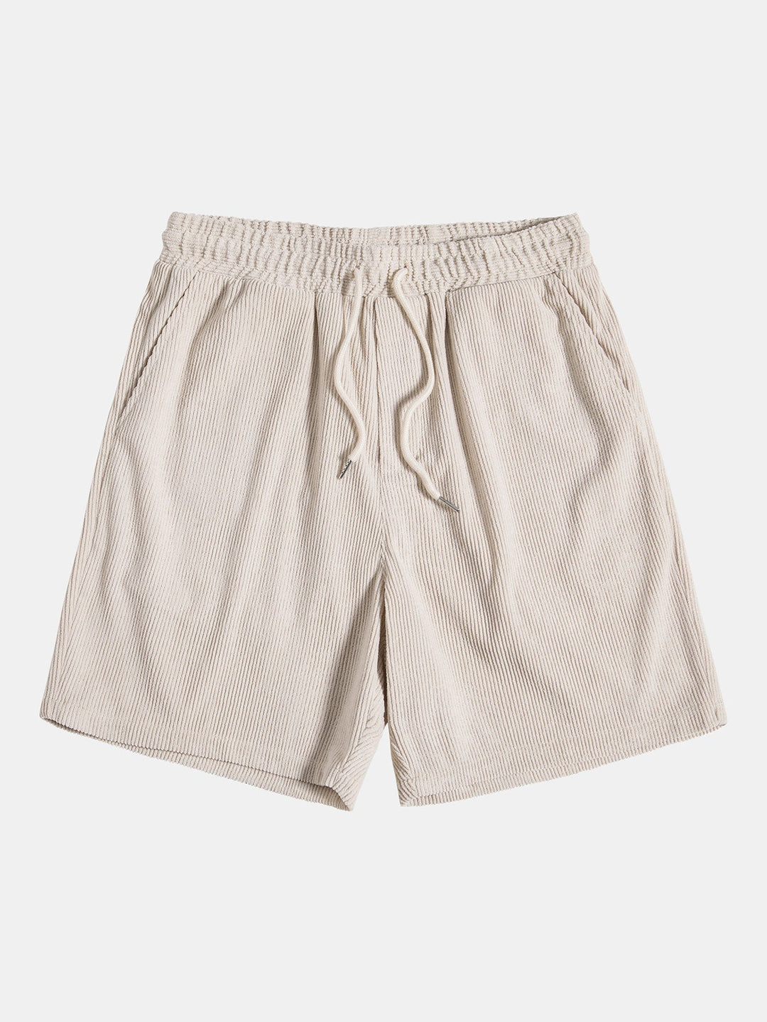 Kortärmad skjorta med knappar och shorts med dragsko för män