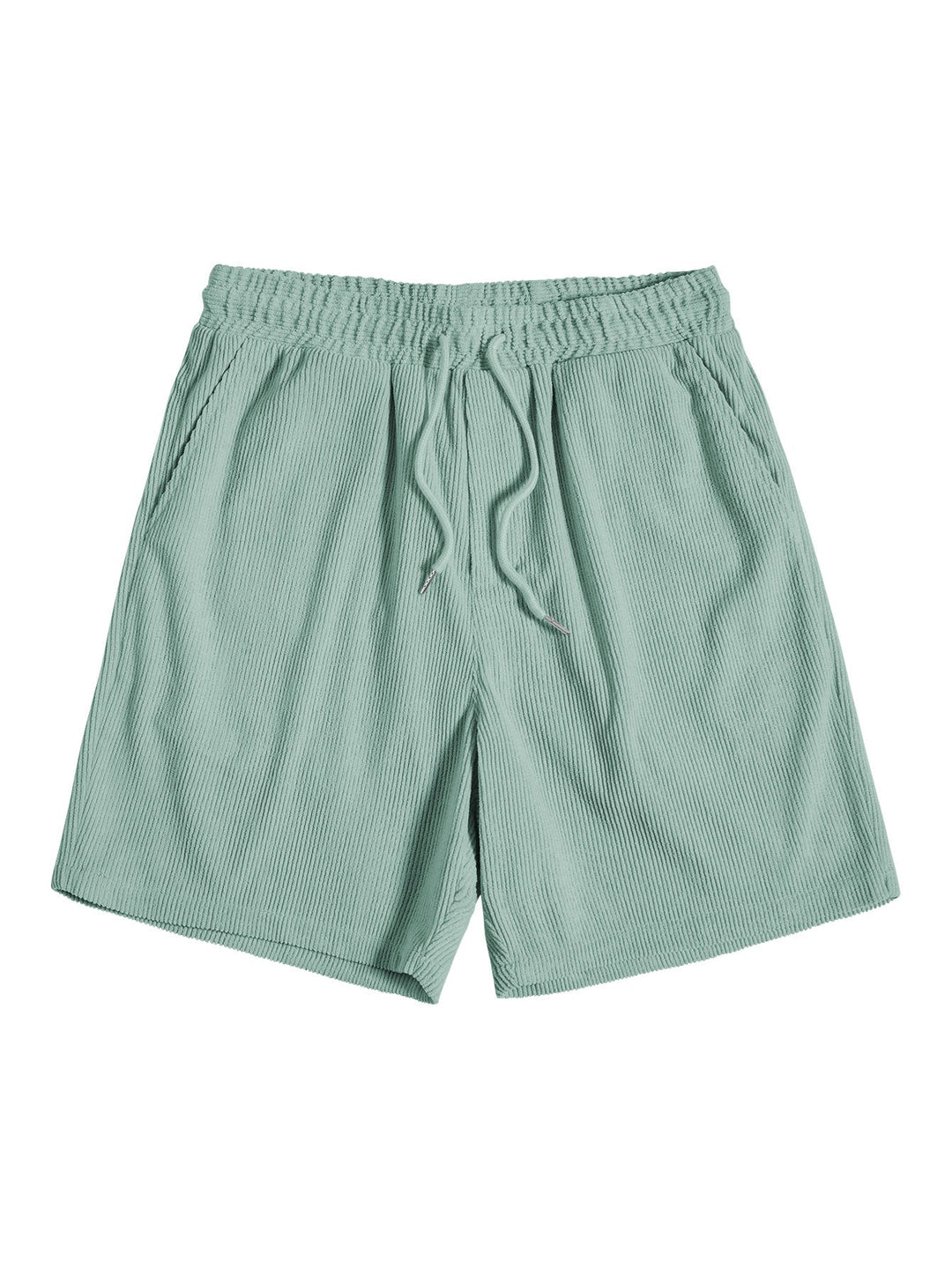 Kortärmad skjorta med knappar och shorts med dragsko för män