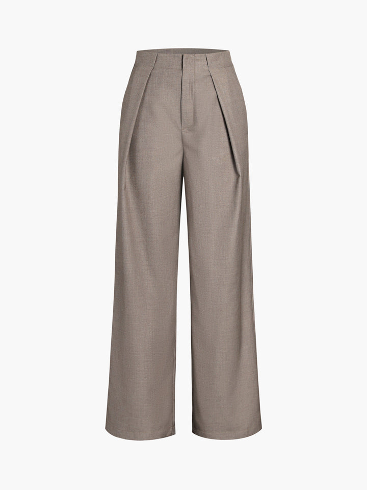 Alex | Women's Straight Pants with Solid Design and Functional Pockets-Metro Lane Plaza