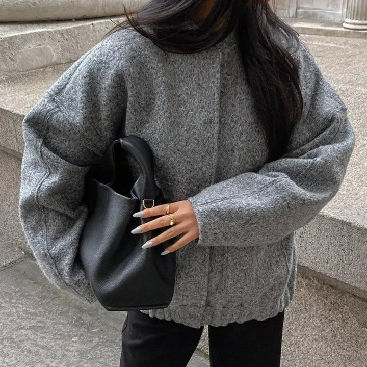 Autumn Oversized Bomber | Women's Relaxed Fit Bomber Jacket-Metro Lane Plaza