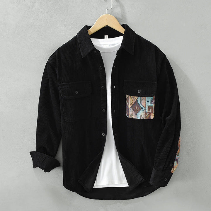 Men's Long Sleeve Corduroy Shirt