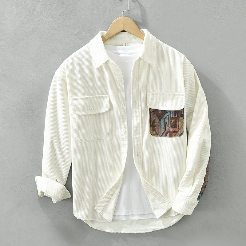 Men's Long Sleeve Corduroy Shirt