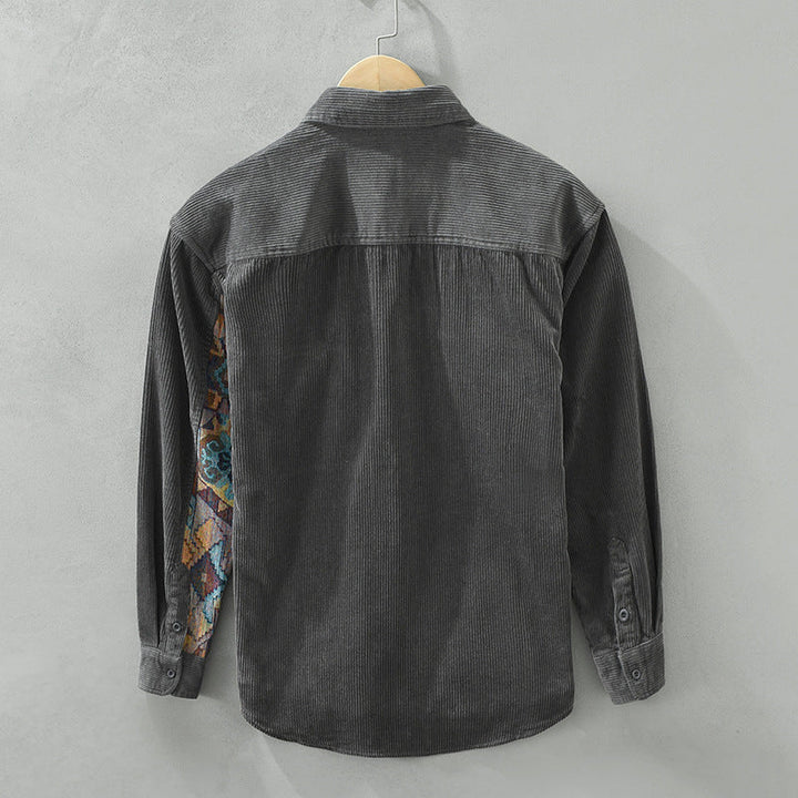 Men's Long Sleeve Corduroy Shirt