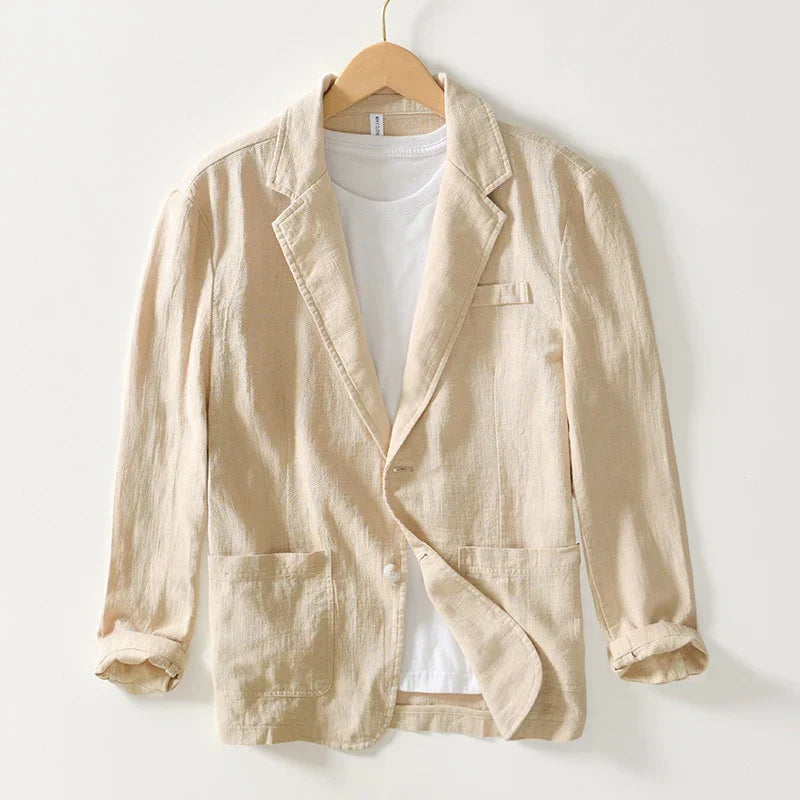Men's Notch Lapel Single-Breasted Casual Blazer