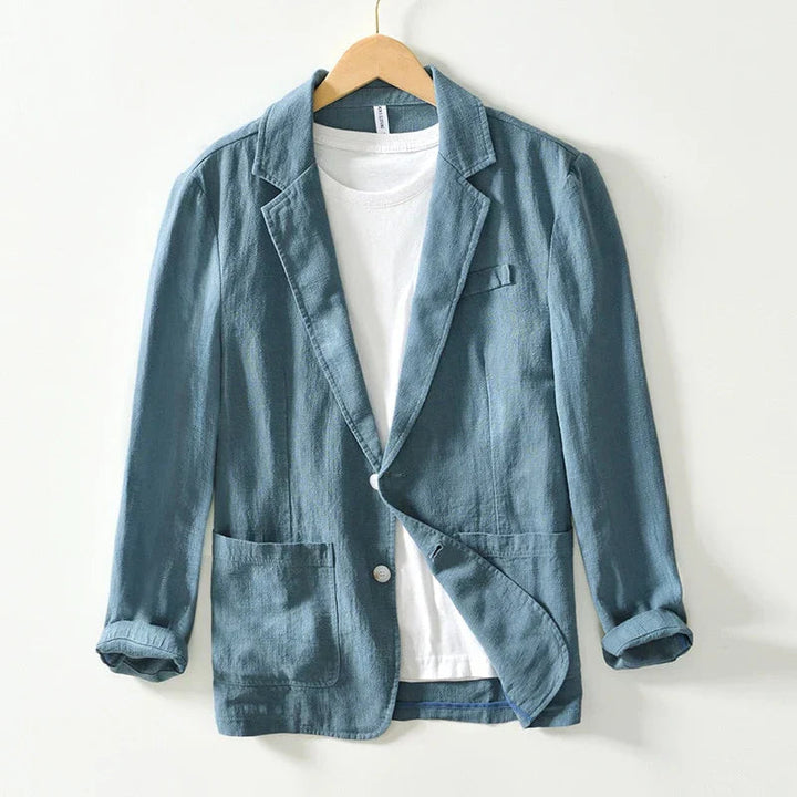 Men's Notch Lapel Single-Breasted Casual Blazer