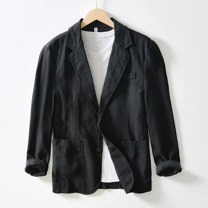 Men's Notch Lapel Single-Breasted Casual Blazer