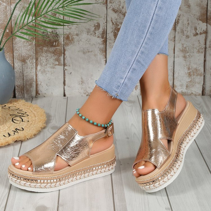 Women's Summer Shiny Sandals-Metro Lane Plaza
