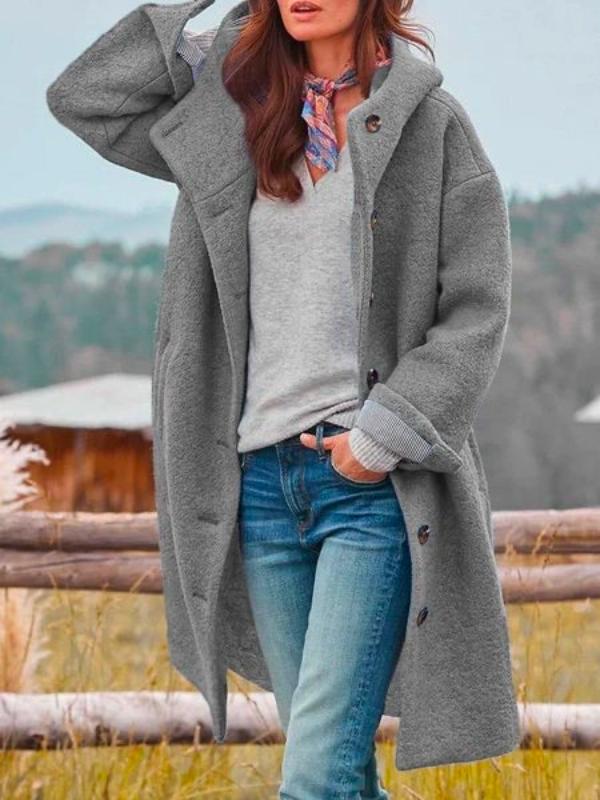 Cappotto invernale lungo ed elegante da donna