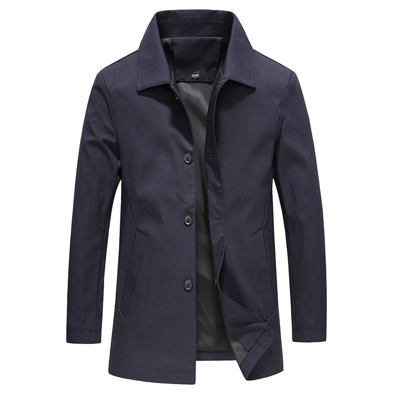 Veste pour homme à col chemise et fermeture boutonnée