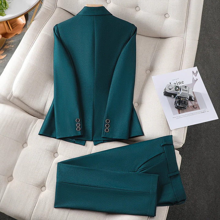 Bella | Women's Elegant Blazer and Trouser Set-Metro Lane Plaza