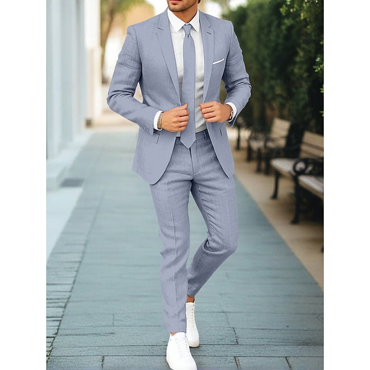 Men's Stylish Casual Two-Piece Suit-Metro Lane Plaza