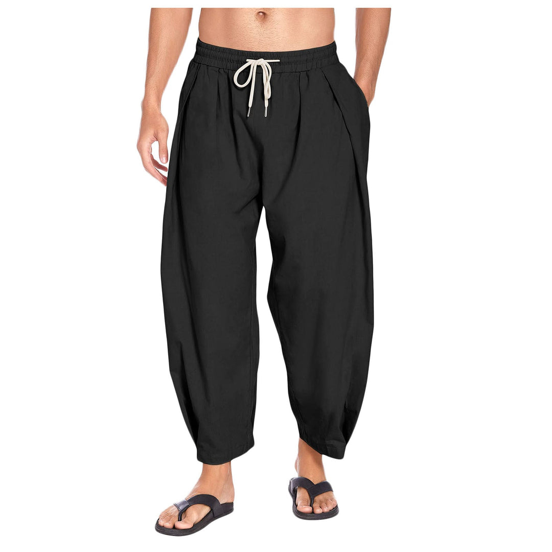 Bo | Men's Casual Drop Crotch Harem Pants-Metro Lane Plaza