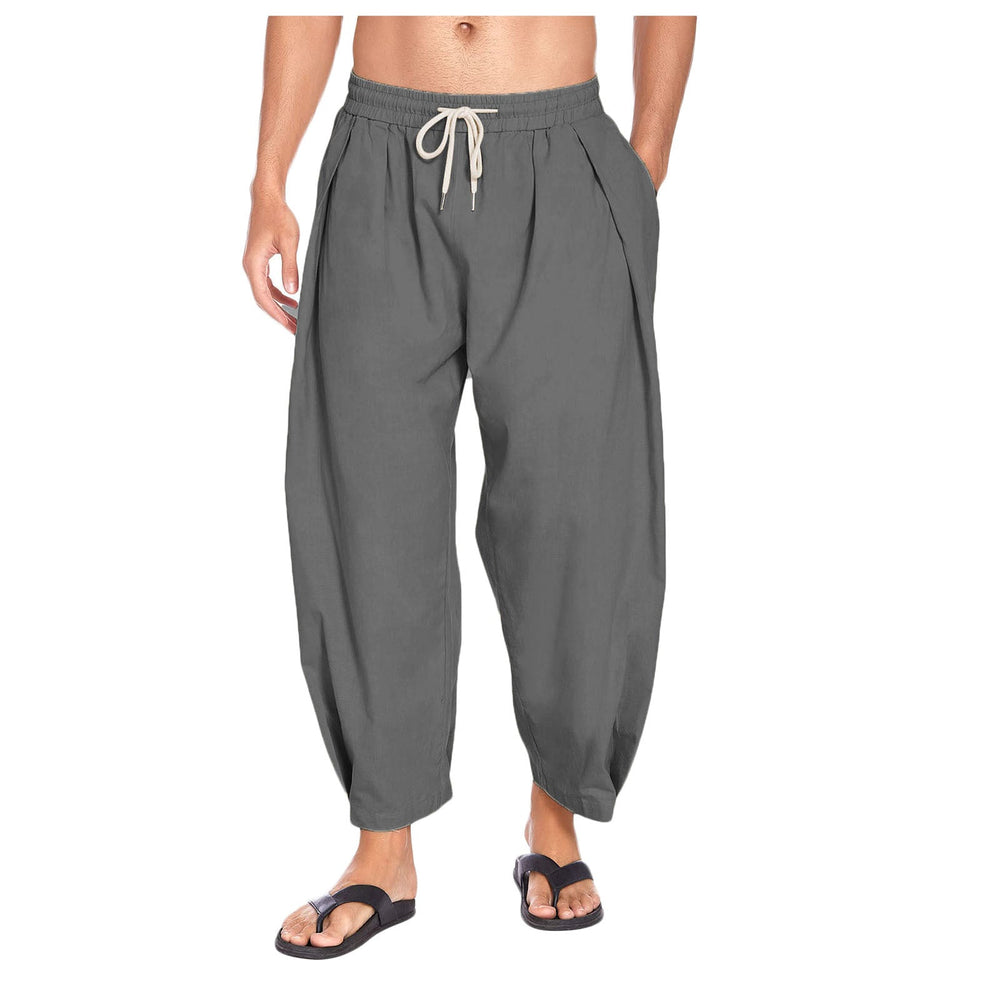 Bo | Men's Casual Drop Crotch Harem Pants-Metro Lane Plaza