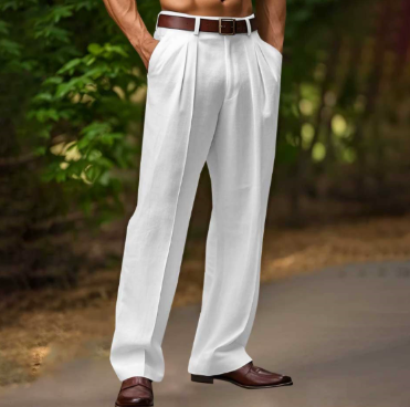 Bobby | Men's Stylish Pleated Dress Pants-Metro Lane Plaza