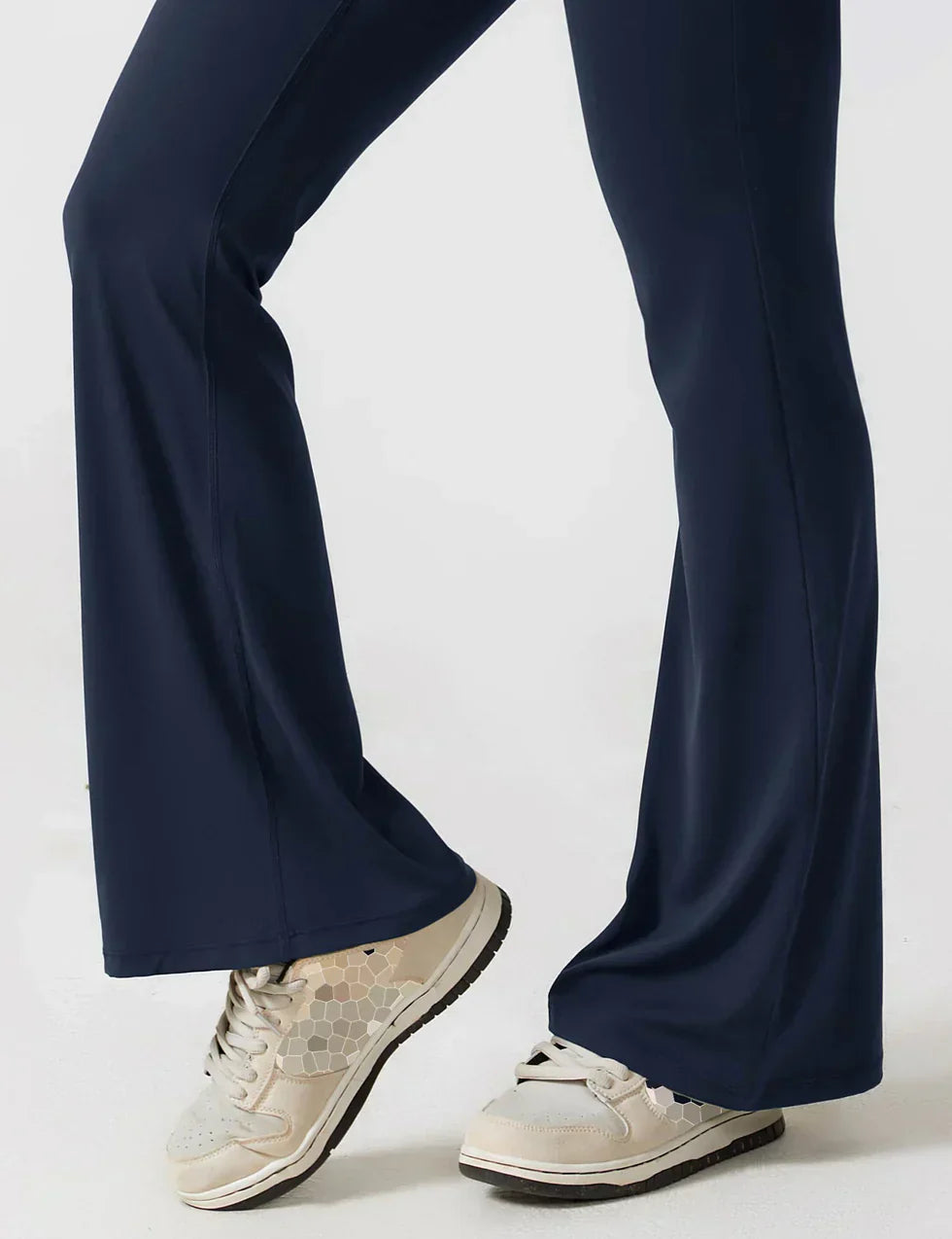 Sophia | Women's Flared Scrunched V-Back Jumpsuit-Metro Lane Plaza