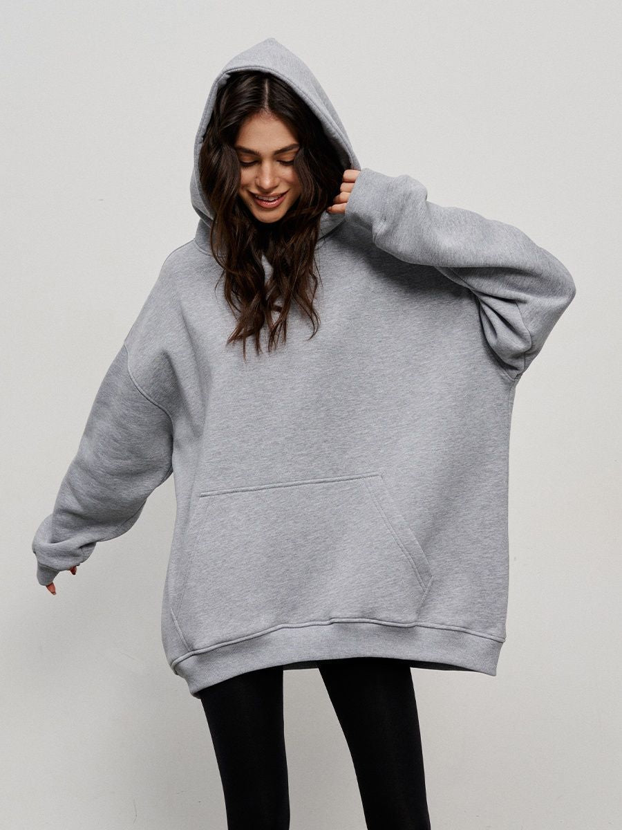 Bequemer Oversize-Hoodie für Damen mit Kängurutasche