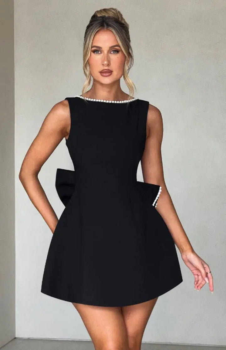 Bridget | Women's Sleeveless A-Line Mini Dress-Metro Lane Plaza