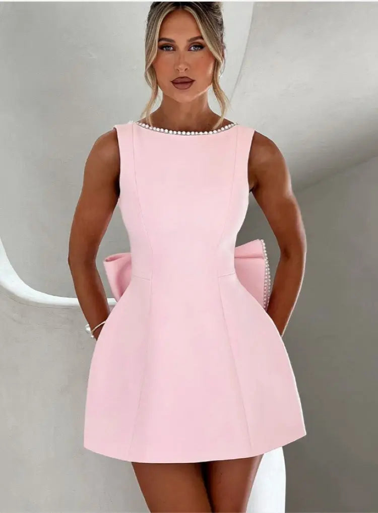 Bridget | Women's Sleeveless A-Line Mini Dress-Metro Lane Plaza