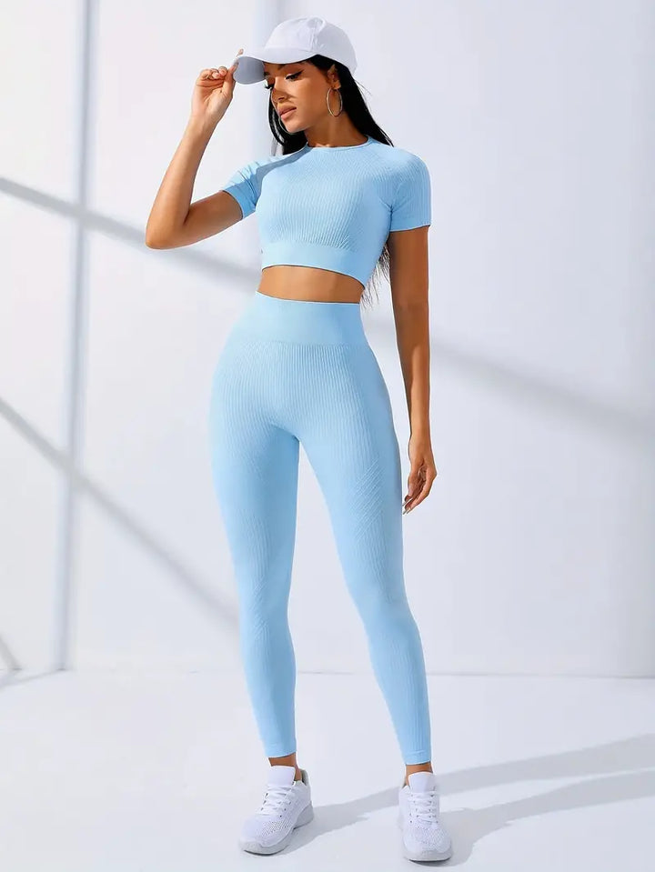 Evelien | Women's 2-Piece Gym Set with Butt Lift and Bust Support-Metro Lane Plaza