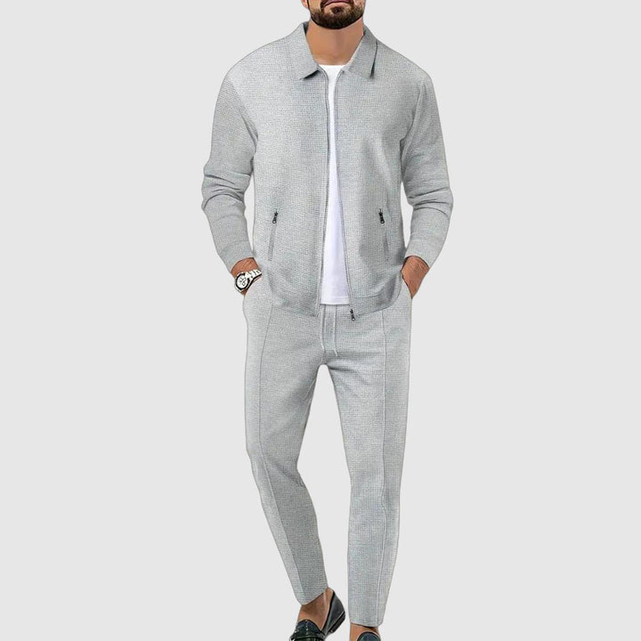 Men's Lightweight Sports Set – Stylish Zip-Up Jacket and Jogging Pants-Metro Lane Plaza
