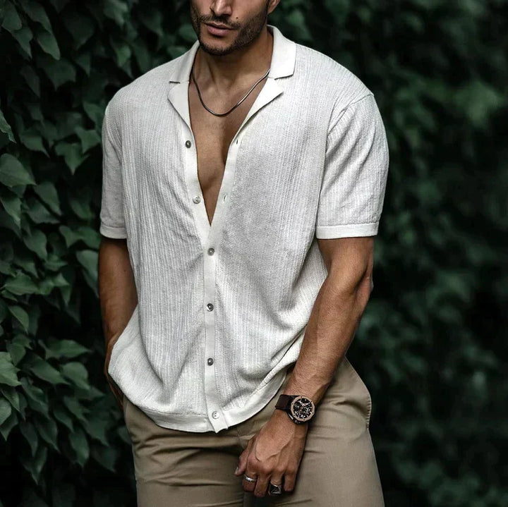 Men's Summer Linen Shirt - Lightweight and Breathable Fashion-Metro Lane Plaza