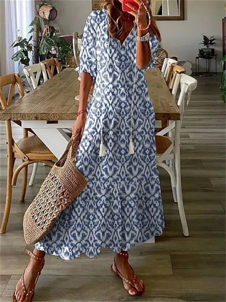 Riley | Women's Floral Maxi Dress-Metro Lane Plaza