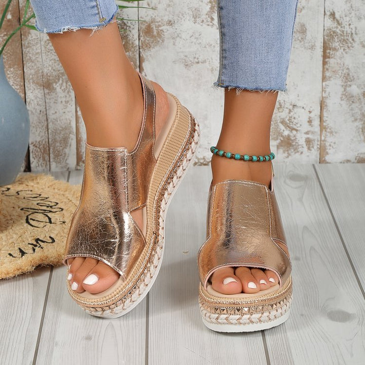 Women's Summer Shiny Sandals-Metro Lane Plaza
