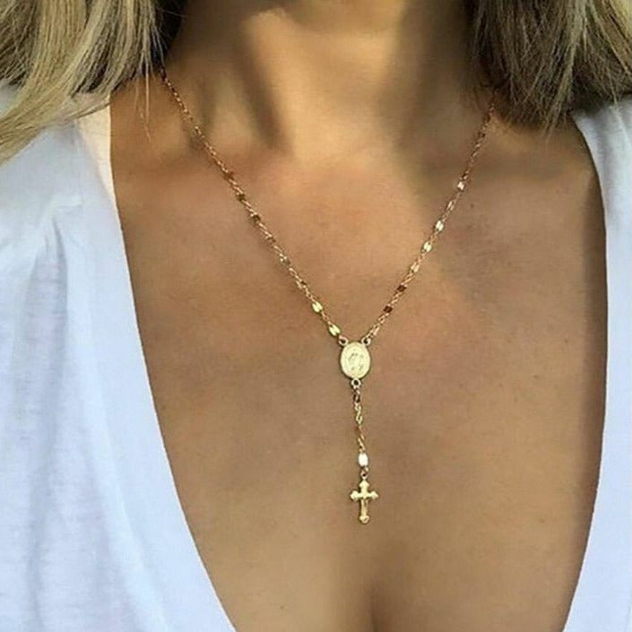 Callista | Women's Elegant Rosary Necklace-Metro Lane Plaza