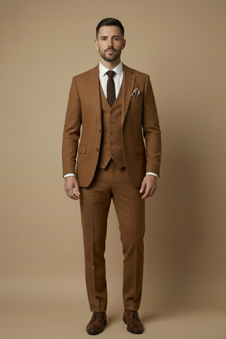 Men's Three-Piece Slim Fit Suit
