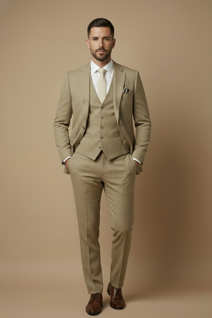 Men's Three-Piece Slim Fit Suit