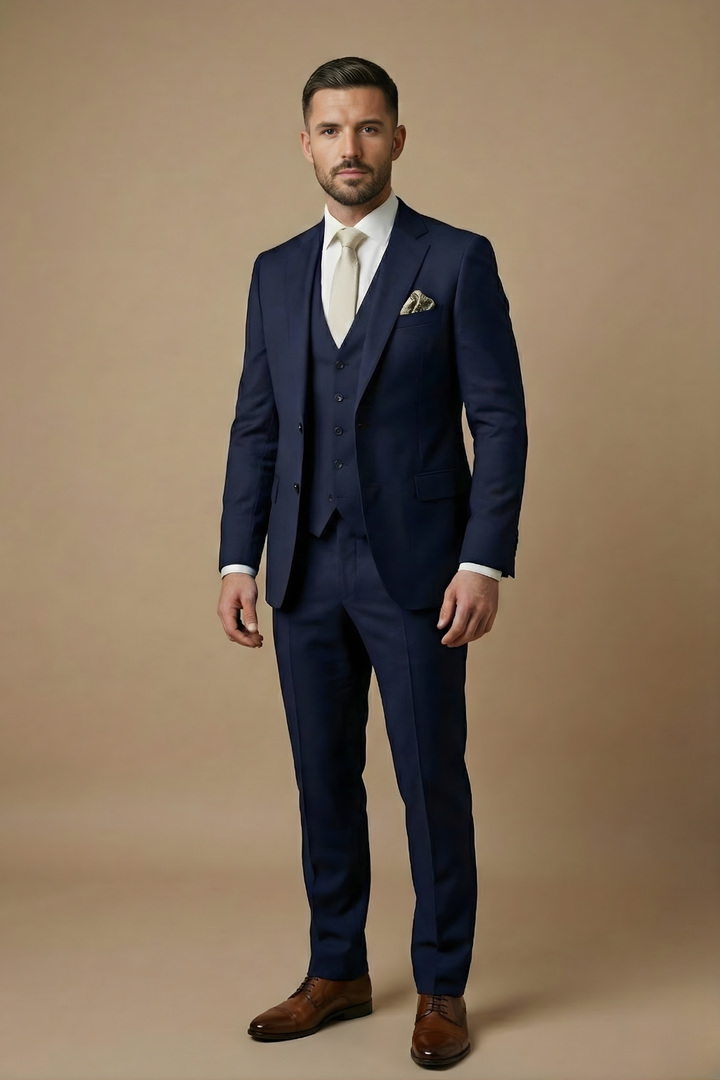 Men's Three-Piece Slim Fit Suit