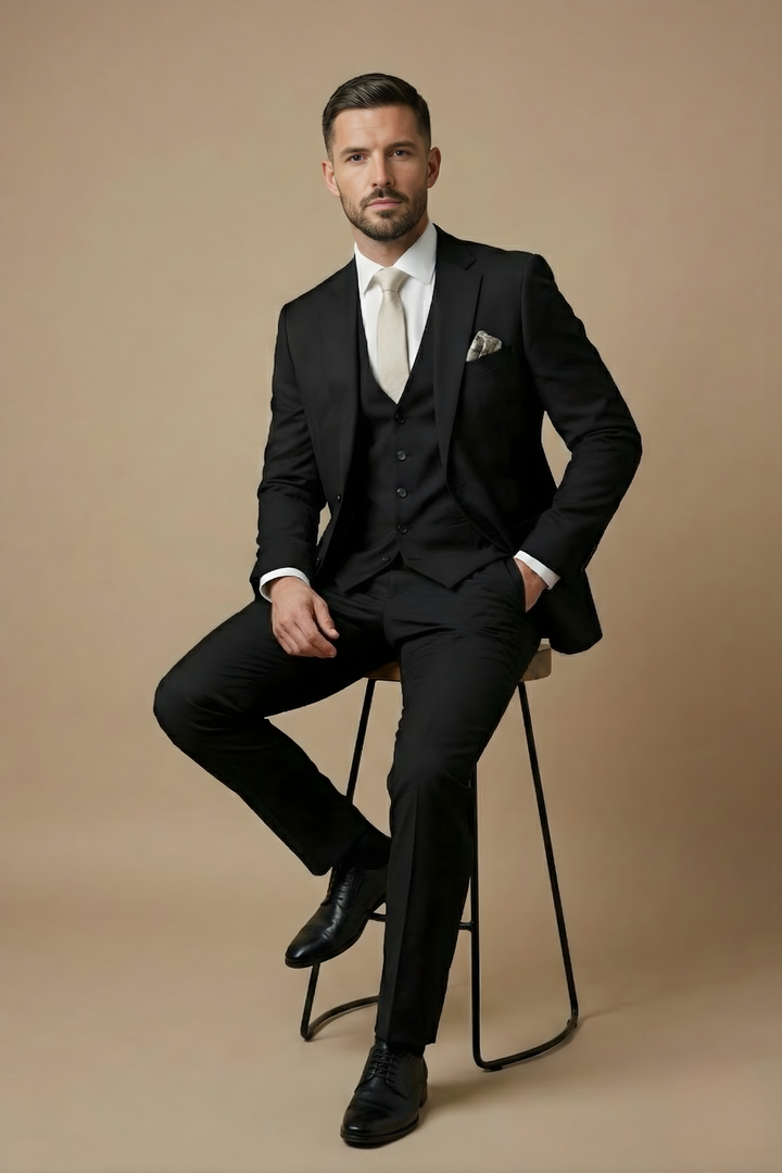 Men's Three-Piece Slim Fit Suit