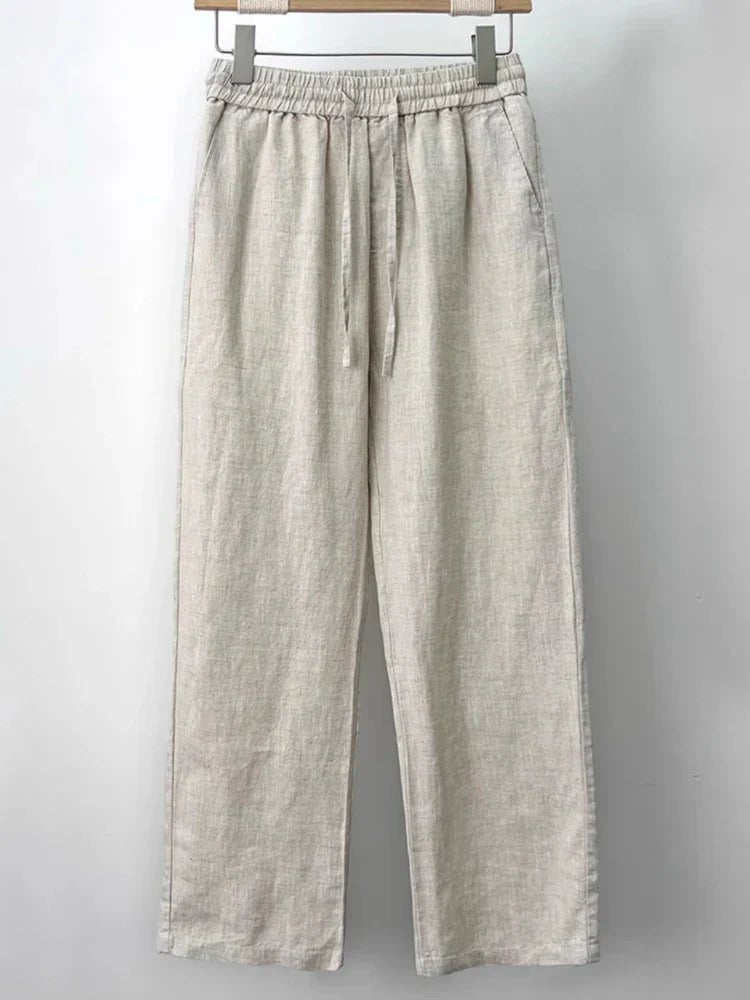 Carter | Men's Casual Drawstring Wide Leg Trousers