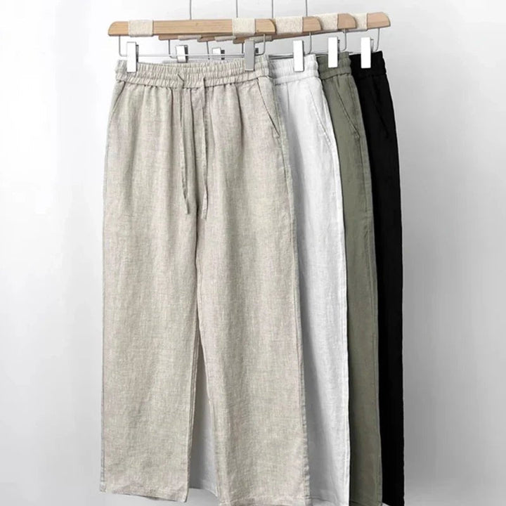 Carter | Men's Casual Drawstring Wide Leg Trousers
