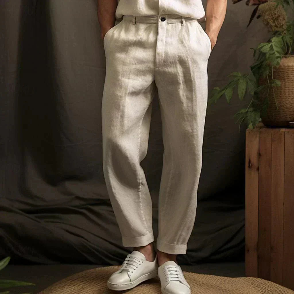 Men's Comfortable and Versatile Linen Trousers