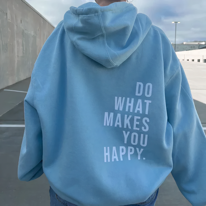 Oversized inspirerande huvtröja för kvinnor