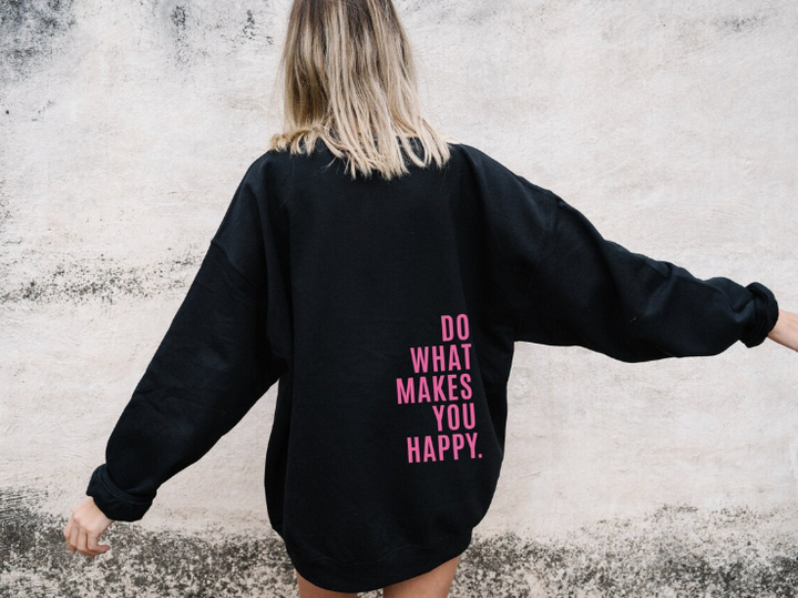 Oversized inspirerande huvtröja för kvinnor