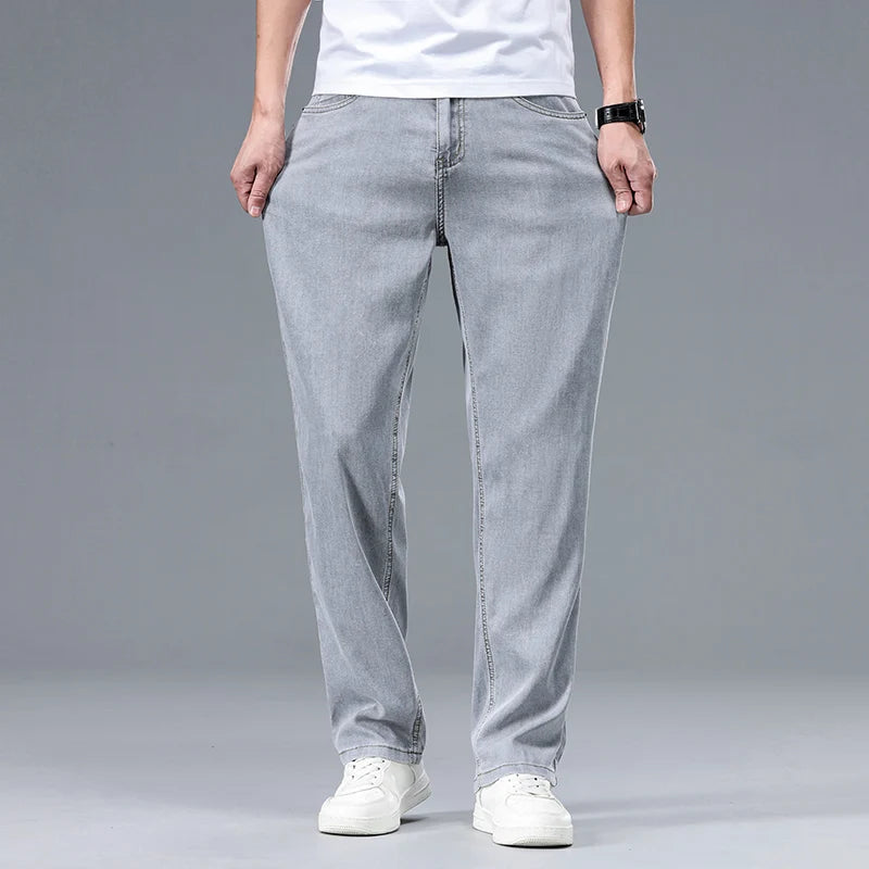 Clarence | Men's Relaxed Fit Straight Leg Denim Pants