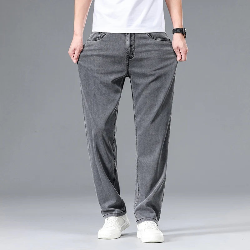 Clarence | Men's Relaxed Fit Straight Leg Denim Pants