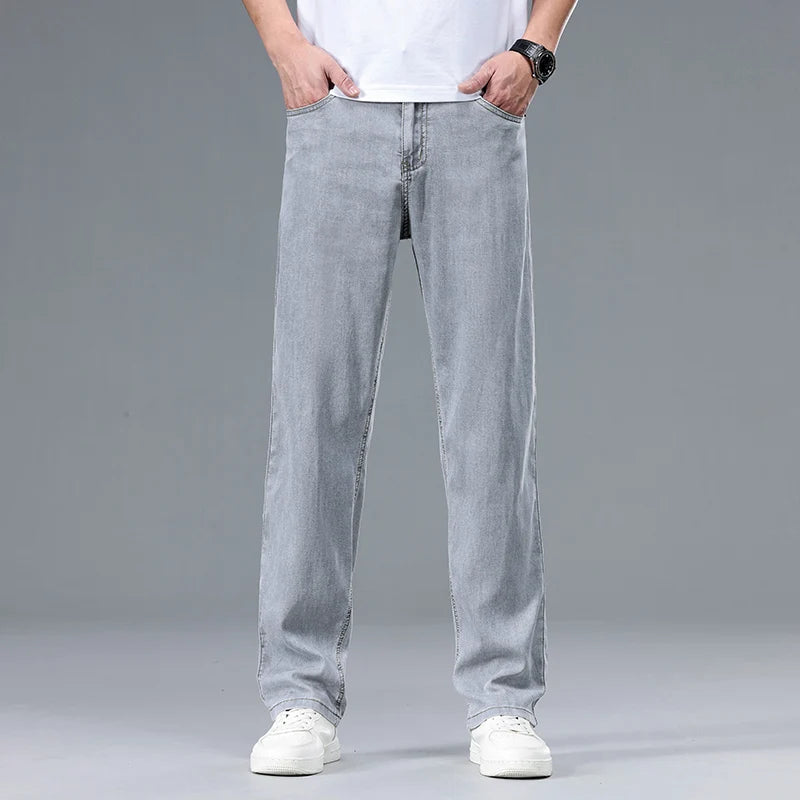 Clarence | Men's Relaxed Fit Straight Leg Denim Pants