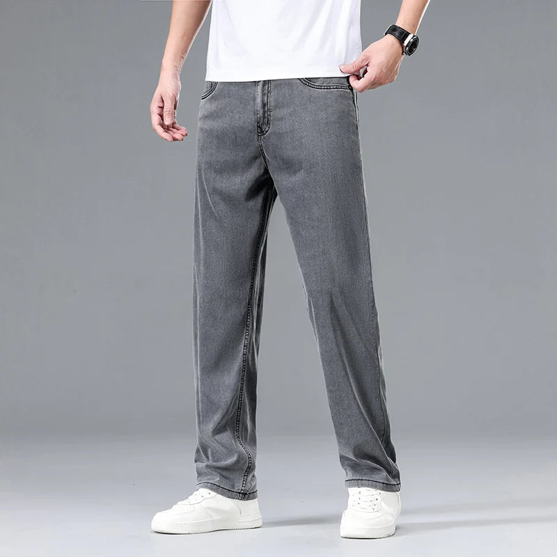 Clarence | Men's Relaxed Fit Straight Leg Denim Pants