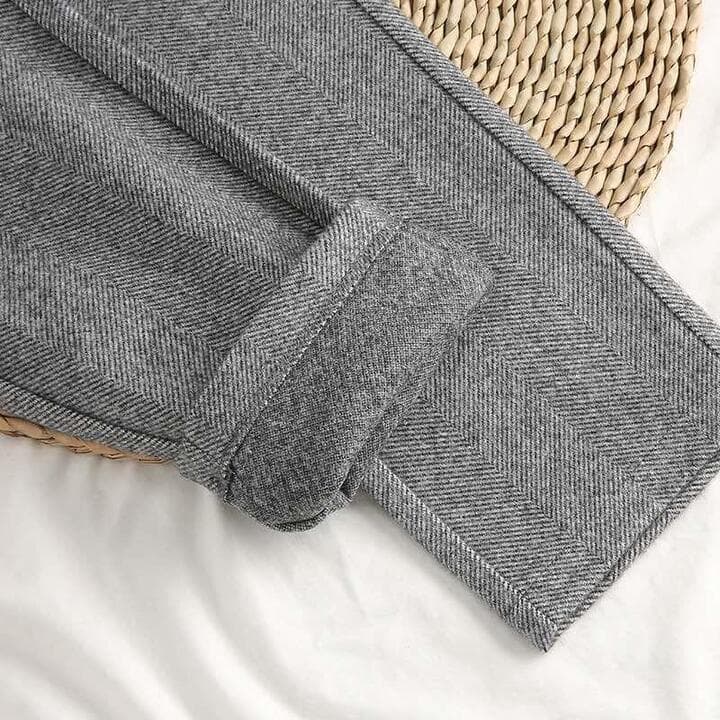Clayton | Men's Herringbone Style Dress Trousers-Metro Lane Plaza