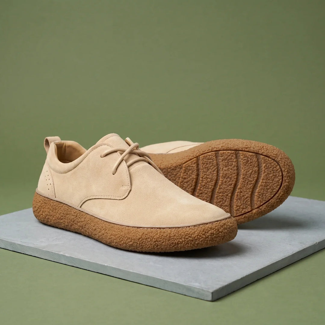 Herren-Derbyschuhe aus Wildleder mit Kreppsohle für den Outdoor-Bereich