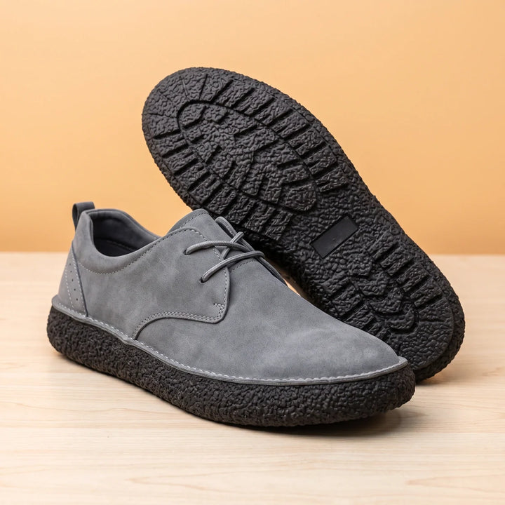 Herren-Derbyschuhe aus Wildleder mit Kreppsohle für den Outdoor-Bereich