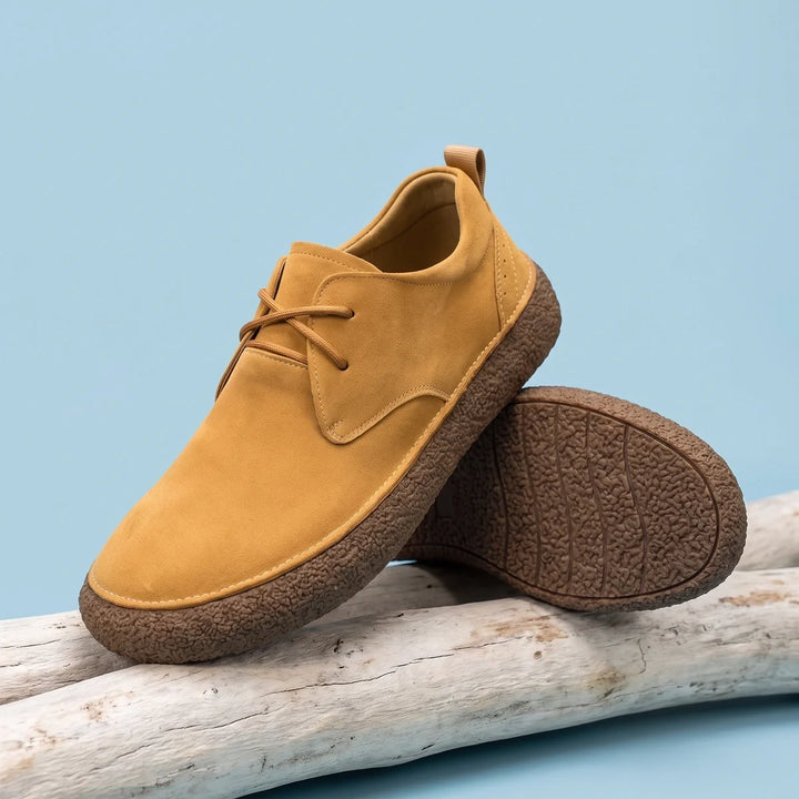 Herren-Derbyschuhe aus Wildleder mit Kreppsohle für den Outdoor-Bereich