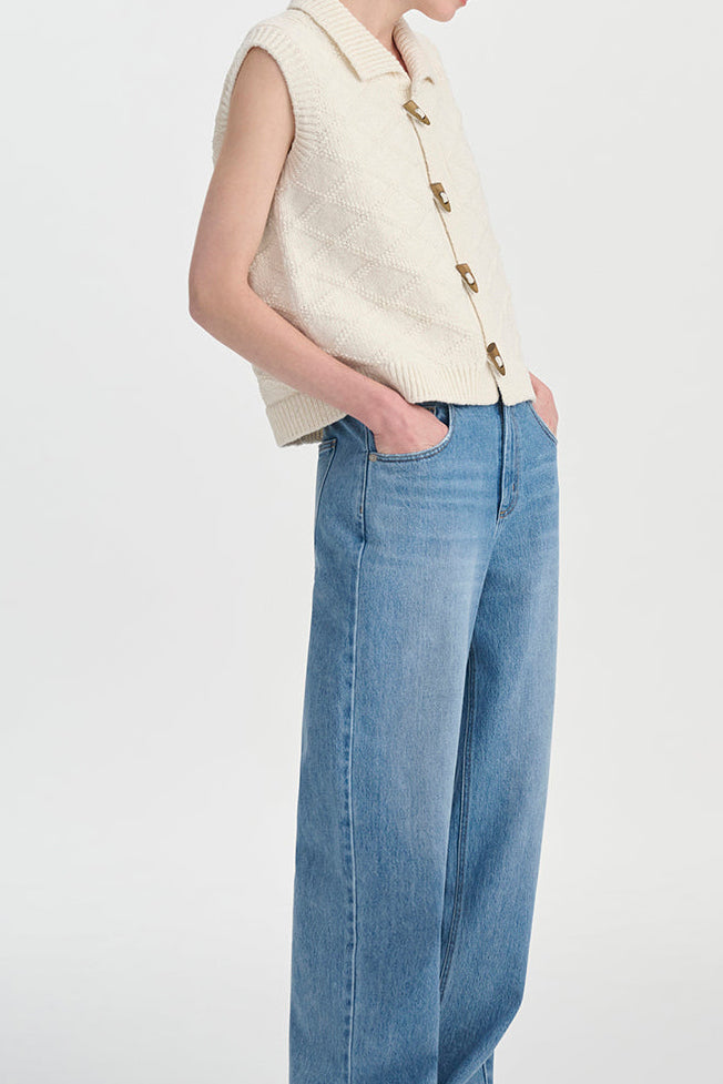 Colleen | Women's Knit Button Front Top-Metro Lane Plaza