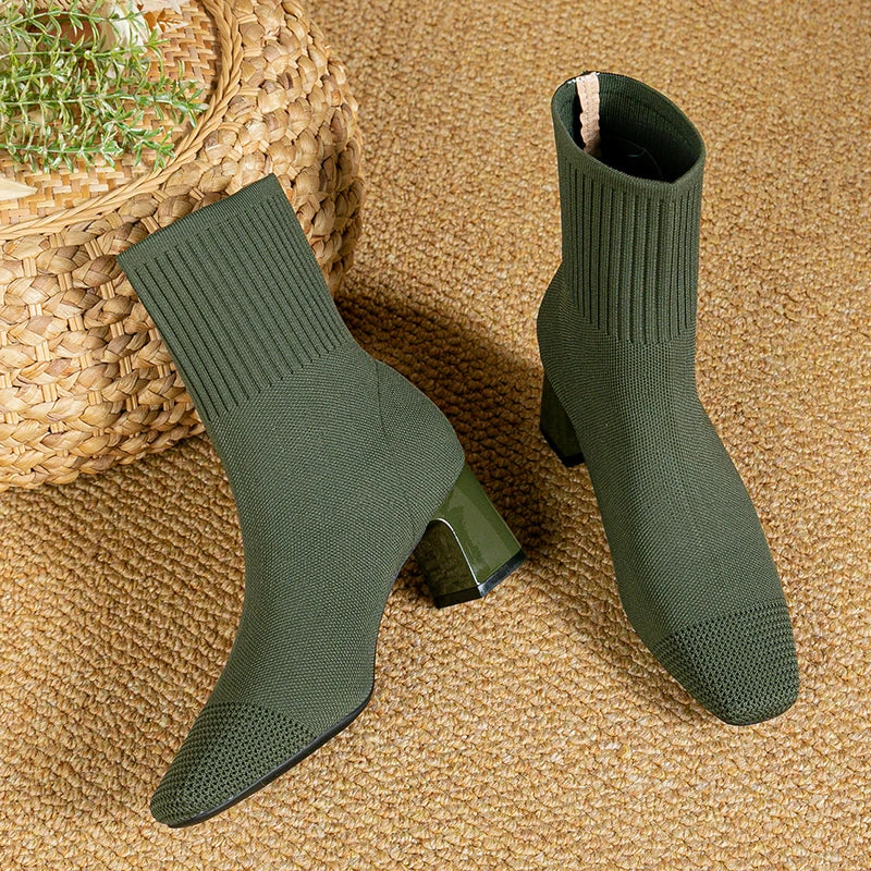 Women's Elegant High Heel Boots | Comfortable and Stylish Design-Metro Lane Plaza